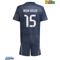 Real Madrid Arda Guler #15 Bortedraktsett Barn 2025-26 Kortermet (+ Korte bukser)